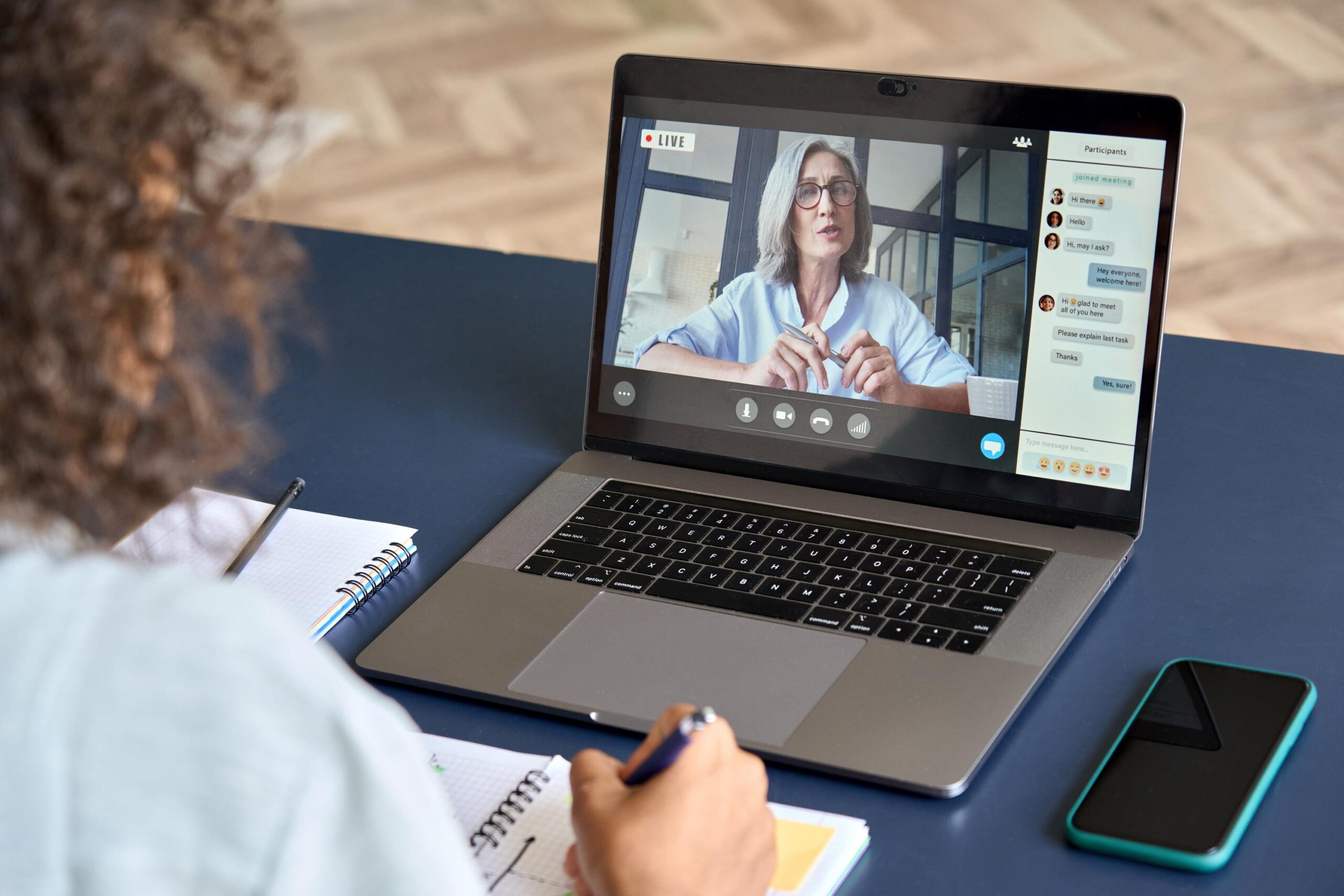 How to Choose a Flexible, Accredited K-12 Virtual School for Your Family in 2026-2027 african girl student learning class on laptop watching webinar at home.